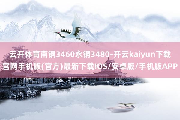 云开体育南钢3460永钢3480-开云kaiyun下载官网手机版(官方)最新下载IOS/安卓版/手机版APP