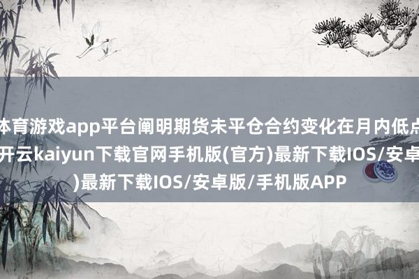 体育游戏app平台阐明期货未平仓合约变化在月内低点结算概率较大-开云kaiyun下载官网手机版(官方)最新下载IOS/安卓版/手机版APP