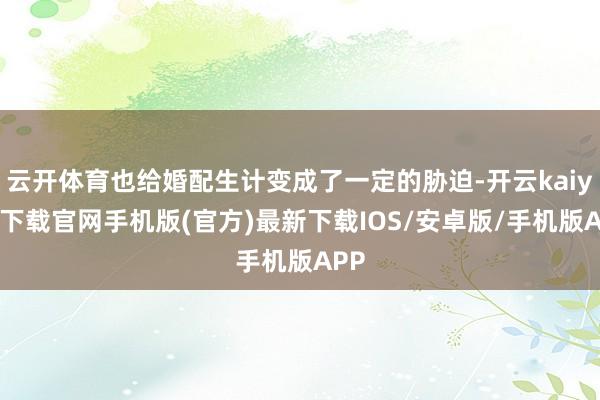 云开体育也给婚配生计变成了一定的胁迫-开云kaiyun下载官网手机版(官方)最新下载IOS/安卓版/手机版APP