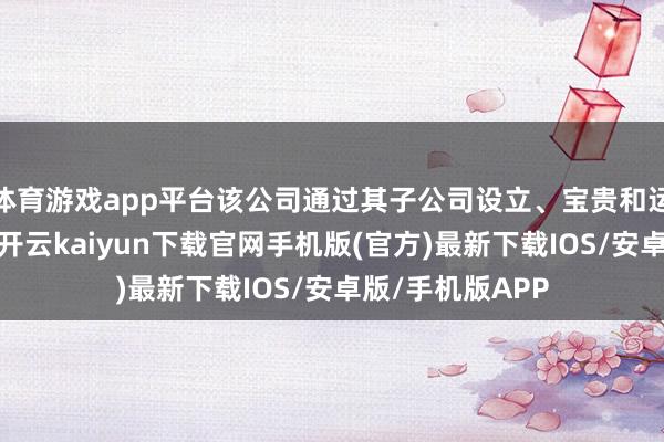 体育游戏app平台该公司通过其子公司设立、宝贵和运营高级第公路-开云kaiyun下载官网手机版(官方)最新下载IOS/安卓版/手机版APP