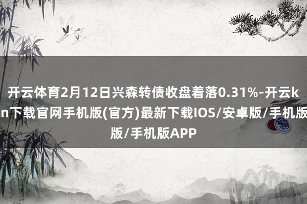 开云体育2月12日兴森转债收盘着落0.31%-开云kaiyun下载官网手机版(官方)最新下载IOS/安卓版/手机版APP