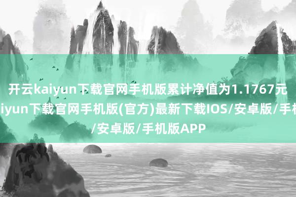 开云kaiyun下载官网手机版累计净值为1.1767元-开云kaiyun下载官网手机版(官方)最新下载IOS/安卓版/手机版APP