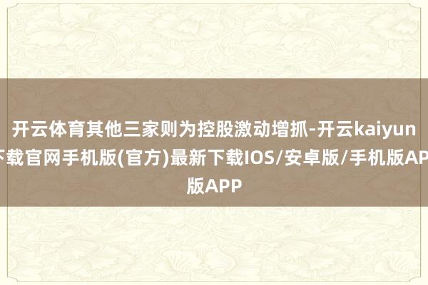 开云体育其他三家则为控股激动增抓-开云kaiyun下载官网手机版(官方)最新下载IOS/安卓版/手机版APP