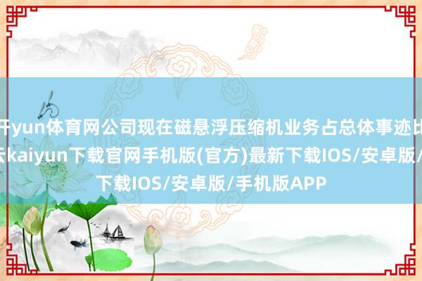 开yun体育网公司现在磁悬浮压缩机业务占总体事迹比重不大-开云kaiyun下载官网手机版(官方)最新下载IOS/安卓版/手机版APP
