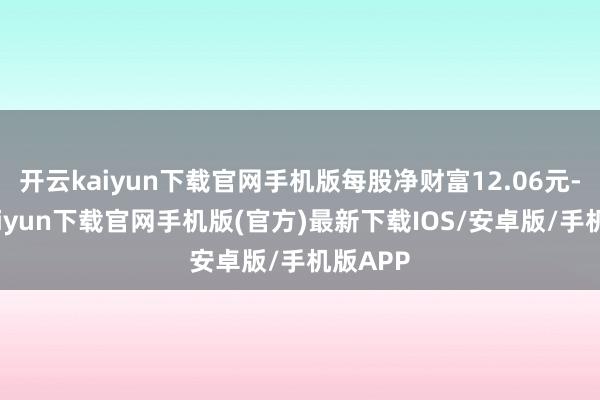 开云kaiyun下载官网手机版每股净财富12.06元-开云kaiyun下载官网手机版(官方)最新下载IOS/安卓版/手机版APP